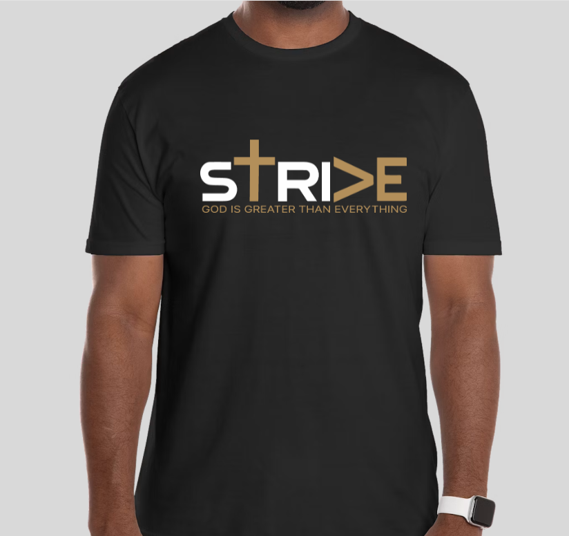 Style 1 — STRIVE Front / Symbol Back Black front