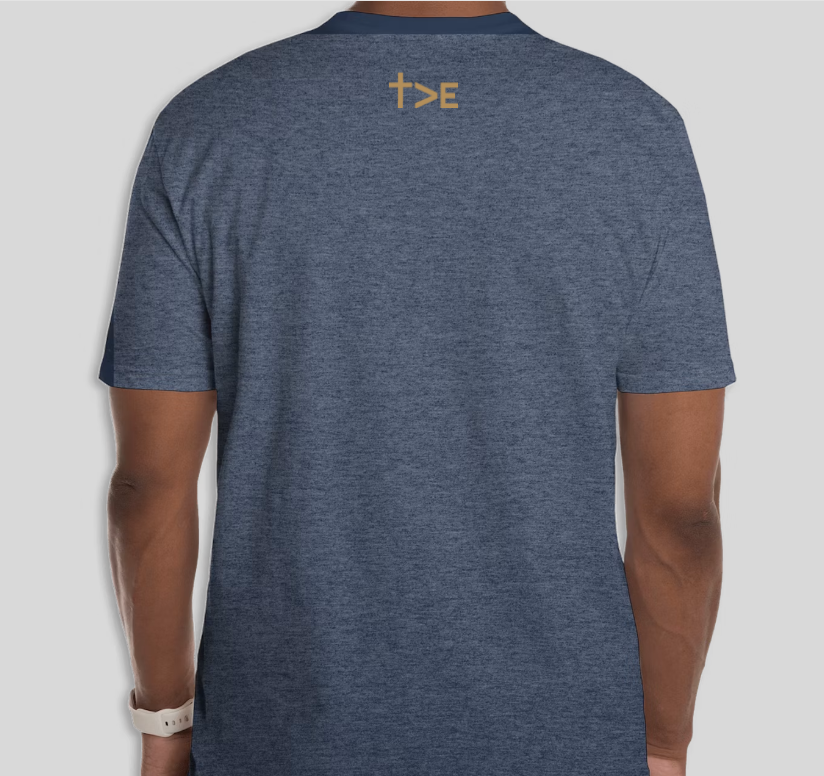 Style 1 — STRIVE Front / Symbol Back Heather Navy back