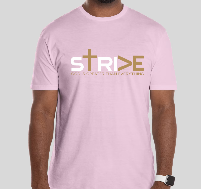Style 1 — STRIVE Front / Symbol Back Light Pink front