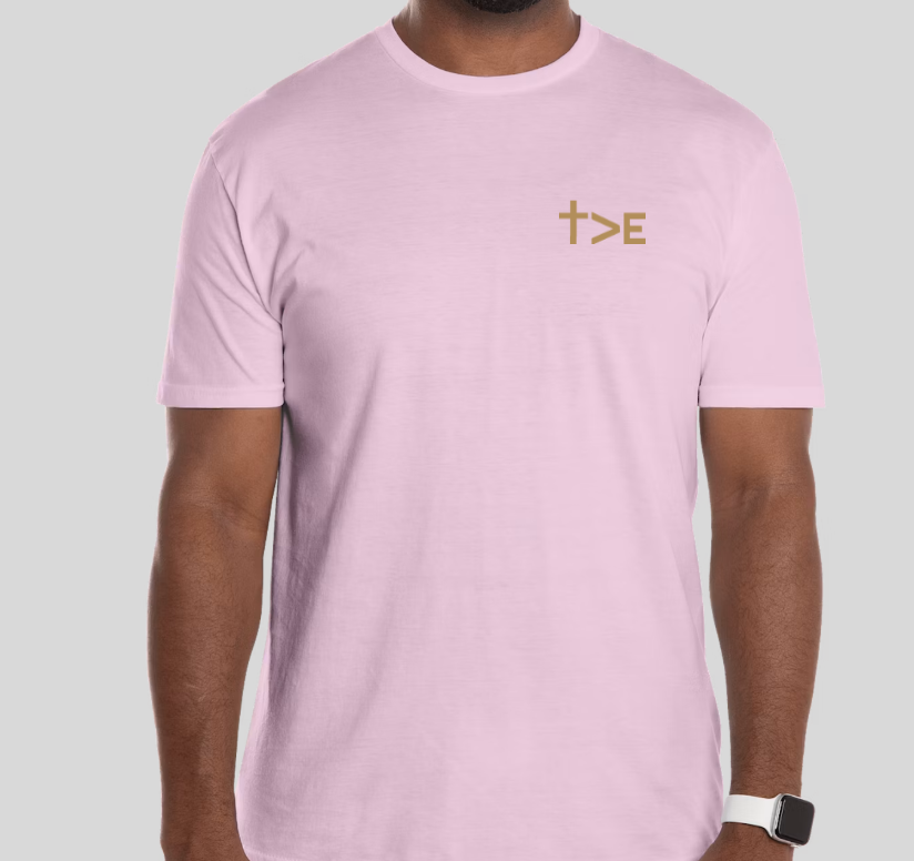 Style 2 — Symbol Front / STRIVE Back Light Pink front